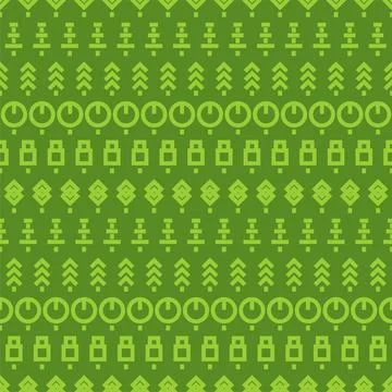 Trees ethnic pattern. Ethnic background tree. Primitive forest texture Illustrazione stock
