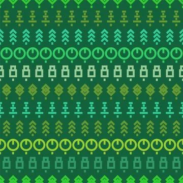 Trees ethnic pattern. Ethnic background tree. Primitive forest texture Stock Illustration