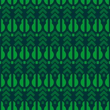 Trees ethnic pattern. Ethnic background tree. Primitive forest texture Stock Illustration