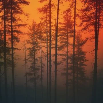 The trees in the forest Stock Photos