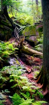 Trees in the forest Stock Photos