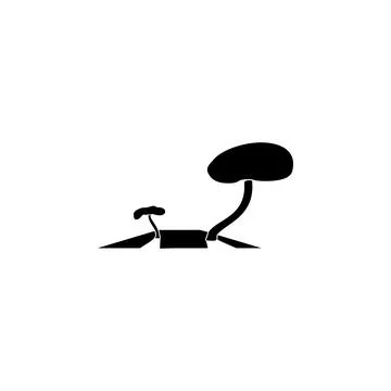 Trees icon. Element of parks and landscape icon. One of the collections icon for Illustrazione stock