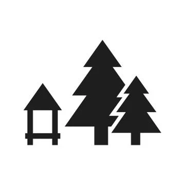 Trees icon vector Stock Illustration