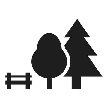 Trees icon vector Stock Illustration