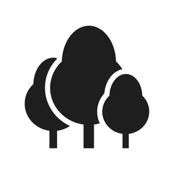 Trees icon vector Stock Illustration