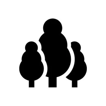 Trees icon vector Stock Illustration