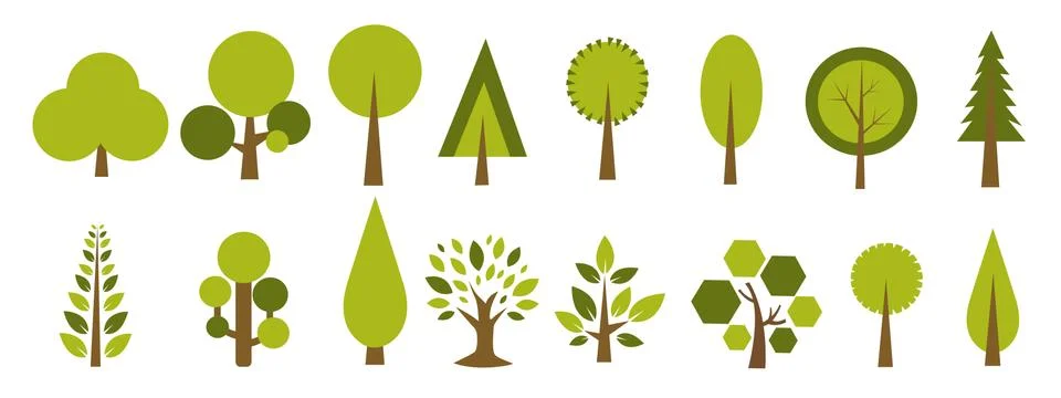 Trees Icon vector illustration Stock Illustration