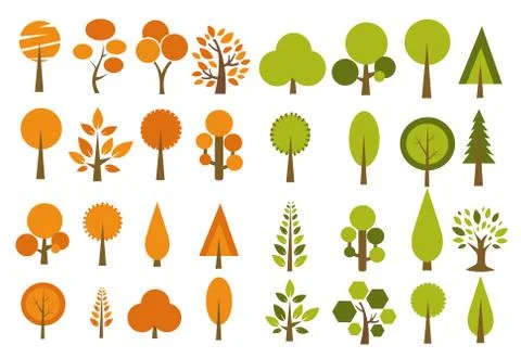 Trees Icon vector illustration Stock Illustration