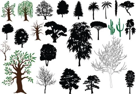 Trees Stock Illustration