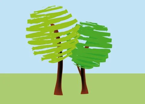 Trees Stock Illustration
