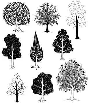 Trees Illustrazione stock