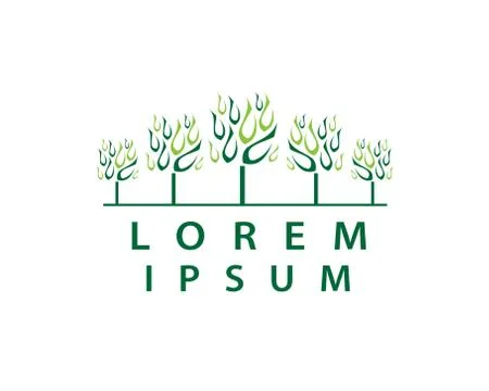 Trees illustration Stock Illustration