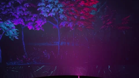 Trees Interactive Exhibition Stock Footage 328849847