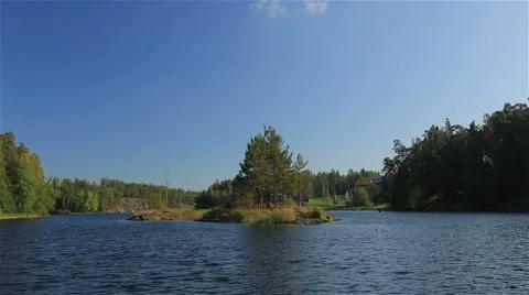 Trees on the Island 库存影片 64755830