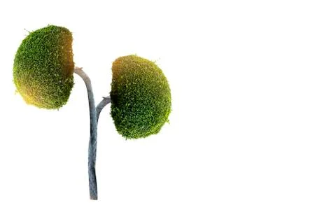 Trees (kidneys), 3D environmental and medical concepts Stock Illustration