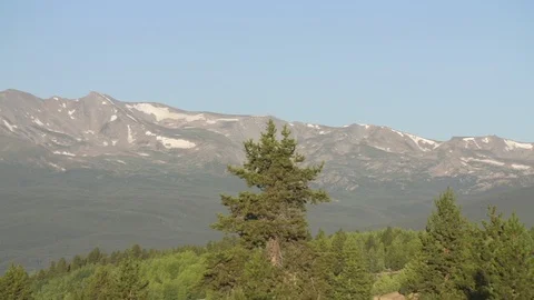Trees, Mountains and Sky 스톡 동영상 105187410