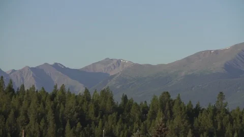 Trees, Mountains And Sky 스톡 동영상 105187796