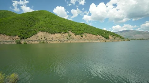 Trees Reflected on Pineview Lake Surface Stock Footage 310625239