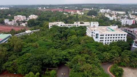 Trees,Road And Building 2 Stock Footage 252057445