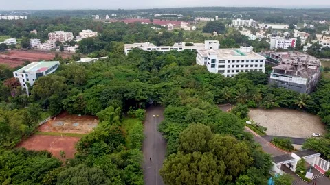 Trees,Road And Building 3 Stock Footage 252057408