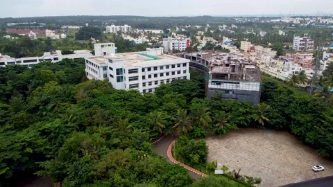 Trees,Road And Building 5 Stock Footage 252057537