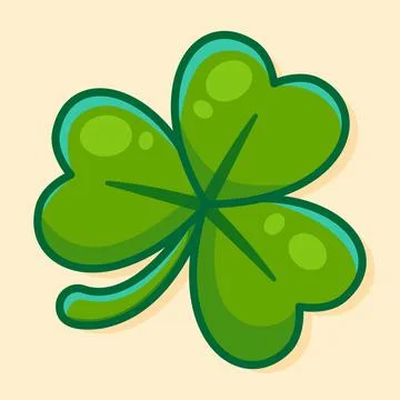 Trefoil clover. Hand-drawn Vector Illustration Illustrazione stock