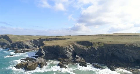 Tregudda Gorge, Cornwall Stock Footage 104961981