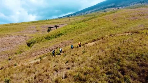 On the trek to Mount Rinjani Vidéo 288837265