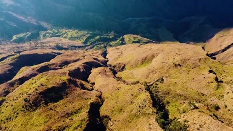 On the trek to Mount Rinjani Stock Footage 288838677