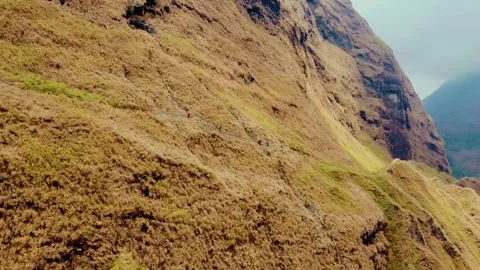 On the trek to Mount Rinjani Stock Footage 288839579