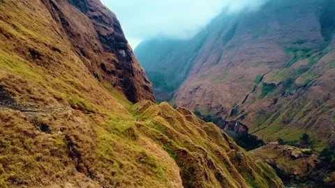 On the trek to Mount Rinjani Stock Footage 288839655