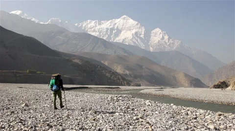 Trekking at beautiful nature Video stock 67647295