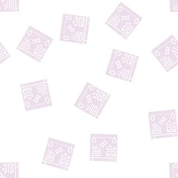Trekking delivery glyph seamless pattern 스톡 일러스트