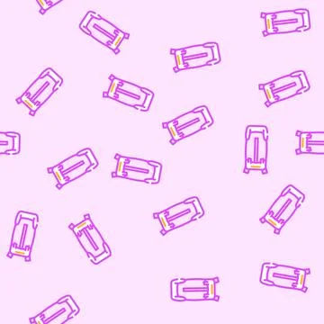 Trekking hiking backpack vector seamless pattern Stock Illustration