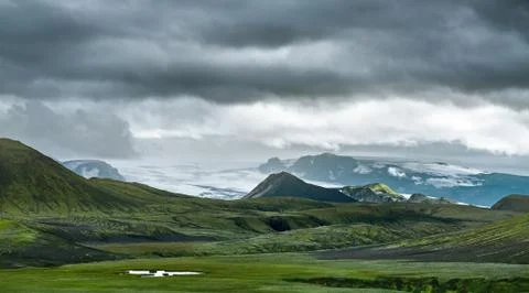 Trekking in Iceland Stock Photos