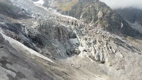 Trekking on Monte Rosa mountain over Macugnaga Village, Piedmont, Italy Stock Footage 139921732
