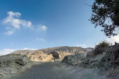 Trekking to Mount Bromo East Java Indonesia. Stock Photos