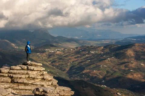 Trekking in the mountain Stock Photos