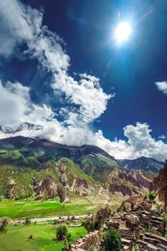Trekking in Nepal Fotos Stock