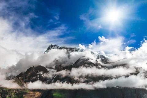 Trekking in Nepal Stock Photos