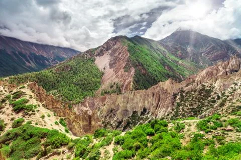 Trekking in Nepal Stock Photos