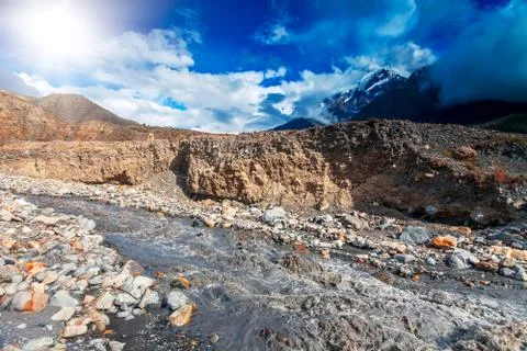 Trekking in Nepal Fotos Stock
