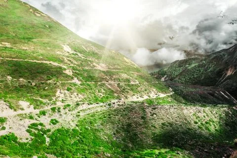 Trekking in Nepal Stock Photos