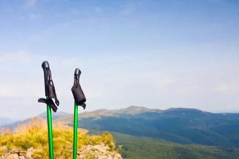 Trekking pole Stock Photos