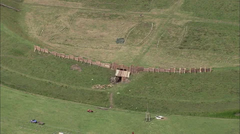 Trelleborg Viking Settlement Stock Footage 65380733