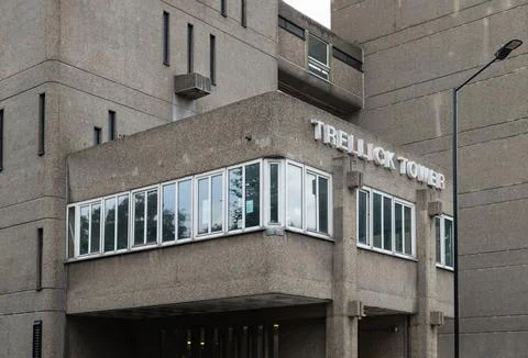 Trellick Tower is indeed recognized for its unique aesthetic and status as .. Stock Photos