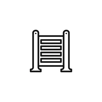 Trellis icon logo sign vector outline Stock Illustration
