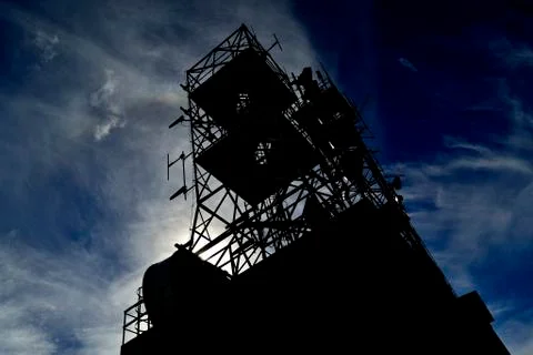 Trellis in the sky Foto stock