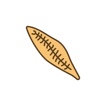 Trematoda vector Trematodes concept colored cute icon Illustrazione stock