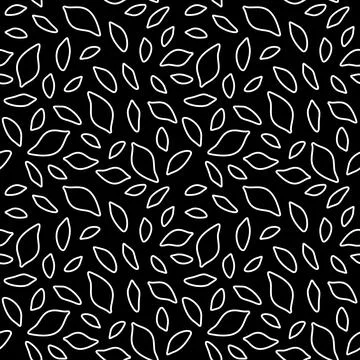 Trematodes Helminths vector concept dark linear Seamless Pattern 스톡 일러스트